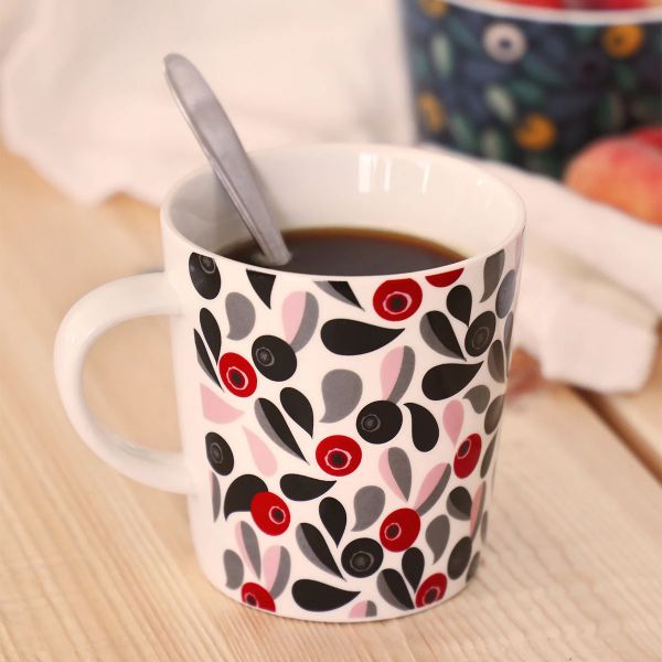 MARTINEX - KOTI MUG BERRY FIELD RED - TASSE -