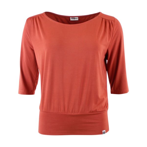 CHILLS & FEVER - SHIRT JONI - DAMEN OBERTEIL - CINNABAR