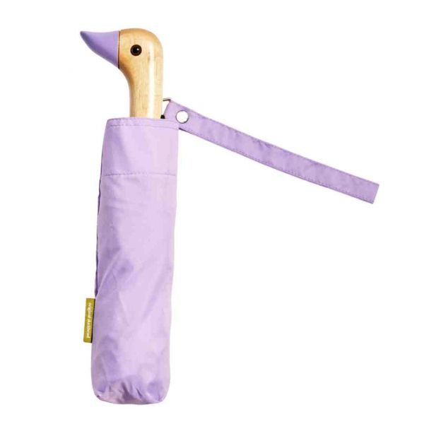 ORIGINAL DUCKHEAD - UMBRELLA - KOMPAKTER UMWELTFREUNDLICHER REGENSCHIRM MIT ENTENKOPF - LILAC