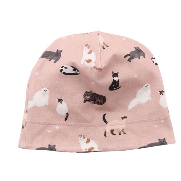 WALKIDDY - JERSEY BEANIE - WEICHE MÜTZE ZUM WENDEN - VARIOUS CATS