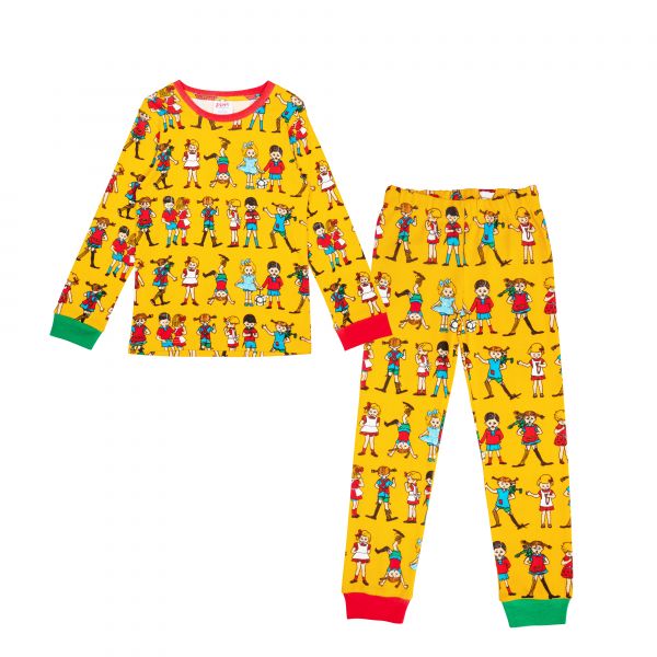 MARTINEX - PIPPI AND FRIENDS PYJAMA - SCHLAFANZUG - YELLOW