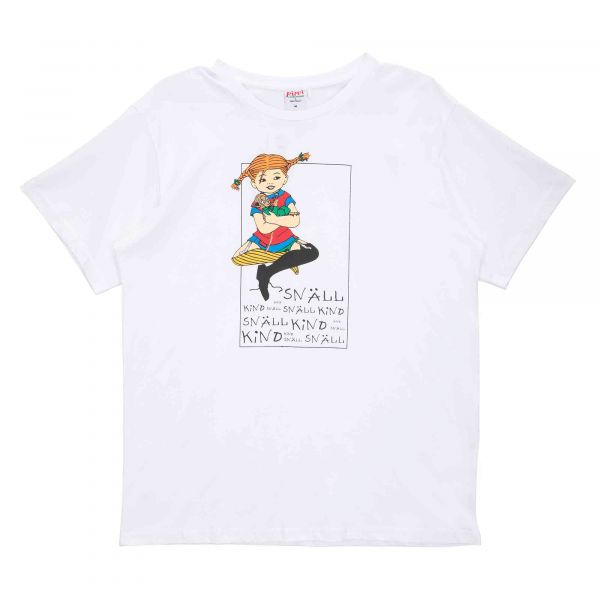 MARTINEX - ALVI T-SHIRT PIPPI KIND - DAMEN KURZARM T- SHIRT - WHITE