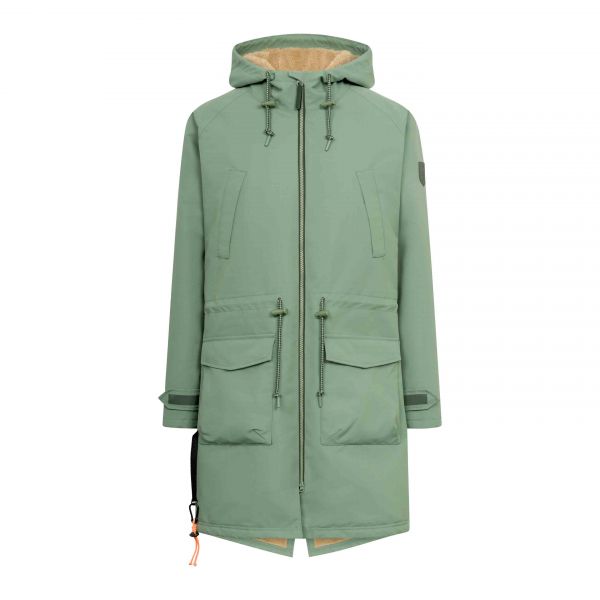 DERBE - PHOEBHOLM_DOG - DAMEN WINTERJACKE HUNDEFREUNDLICH - HEDGE GREEN/CARAMEL