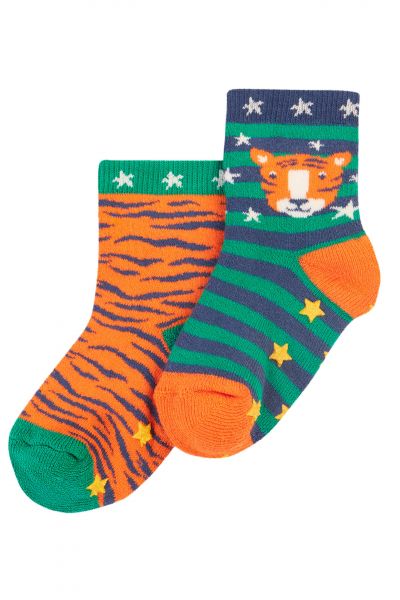 FRUGI - GRIPPY SOCKS 2 PACK - STOPPERSOCKEN IM 2-ER PACK - TIGER MULTIPACK