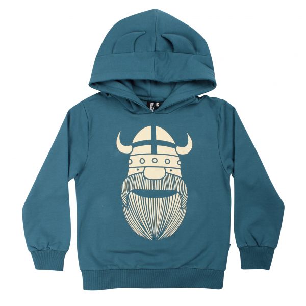 DANEFAE - DANEWARRIOR HOODIE - KAPUZENPULLOVER - DARK SLATE ERIK