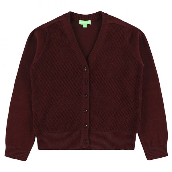 LILY BALOU - NETTE CARDIGAN - MÄDCHEN STRICKJACKE - BORDEAUX