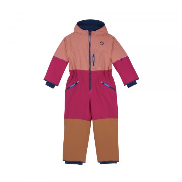 finkid - AKROBAATTI - WINTERSPORT OVERALL IM COLOURBLOCK MIT PO UND KNIEVERSTÄRKUNG