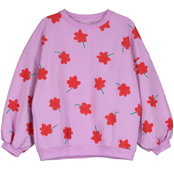 LÖTIEKIDS - SWEAT-SHIRT - PULLOVER - VERBENA POPPIES ALL OVER