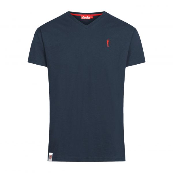 DERBE - BASIC KIPPES - HERREN T-SHIRT - NAVY