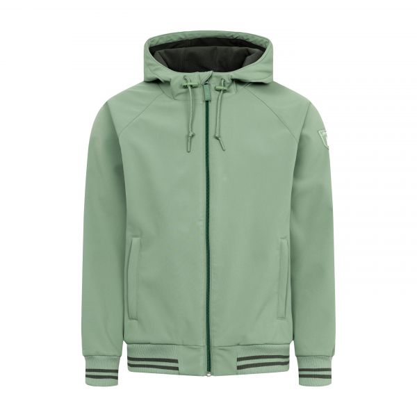 DERBE - HELGOBY - HERREN SOFTSHELLJACKE - HEDGE GREEN/DEEP FOREST