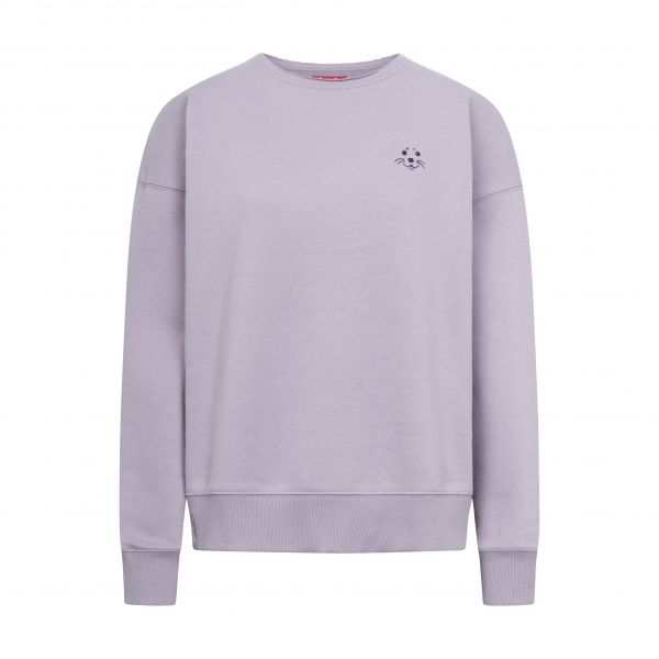 DERBE - ROBBENSCHNUTE - DAMEN SWEATSHIRT - LAVENDER GRAY