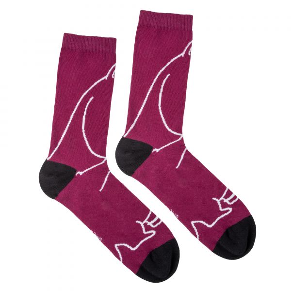 MARTINEX - PRETTY SNORKMAIDEN SOCKS - STRÜMPFE - PLUM