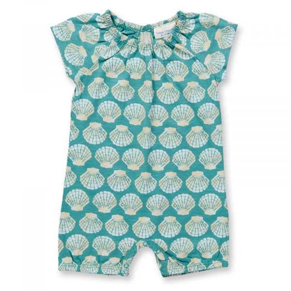 SENSE ORGANICS - LUA - BABY OVERALL - AOP FLOWERS EGGSHELL