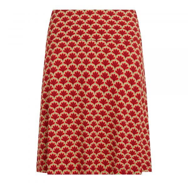 KING LOUIE - BORDER SKIRT TOUCHE - DAMEN ROCK - TRUE RED