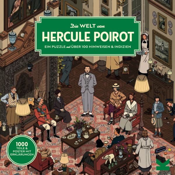 LAURENCE KING - DIE WELT VON HERCULE POIROT - EIN 1000 TEILE PUZZLE