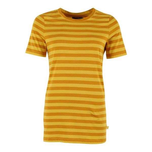 DANEFAE - DANEBASIC MY TEE - DAMEN KURZARM T- SHIRT - FADED YELLOW/DK YELLOW