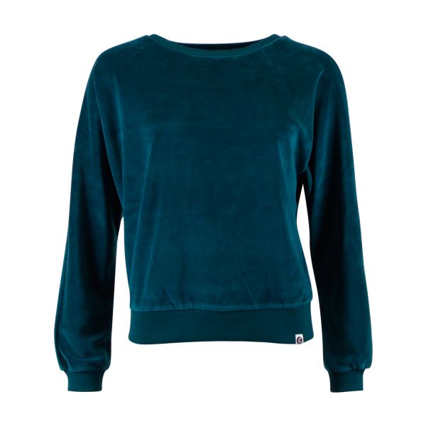 CHILLS & FEVER - SWEATER LIMA - DAMEN OBERTEIL - VELVET /DEEP TEAL