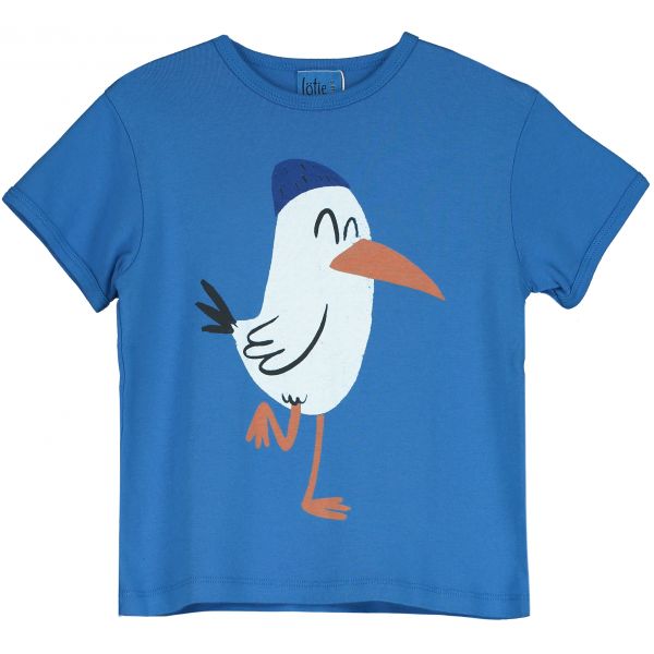 LÖTIEKIDS - RETRO FIT T-SHIRT - KURZARM OBERTEIL - ROYAL BLUE SEAGULL