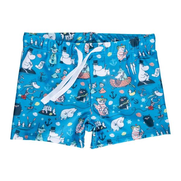 ARCHIPELAGO SWIM SHORTS - BADHOSE - BLUE