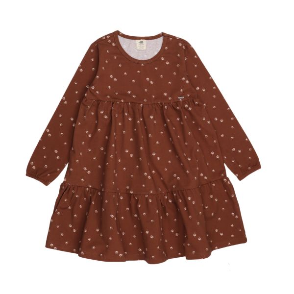 WALKIDDY - JERSEY FRILL DRESS - LANGARMKLEID - PAW