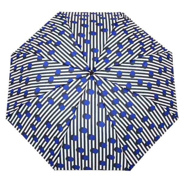 ORIGINAL DUCKHEAD - UMBRELLA - KOMPAKTER UMWELTFREUNDLICHER REGENSCHIRM MIT ENTENKOPF - POLKASTRIPE