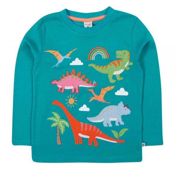 FRUGI - ADVENTURE APPLIQUE TOP - LANGARMSHIRT MIT APPLIKATION - IGUANA/DINOSAUR