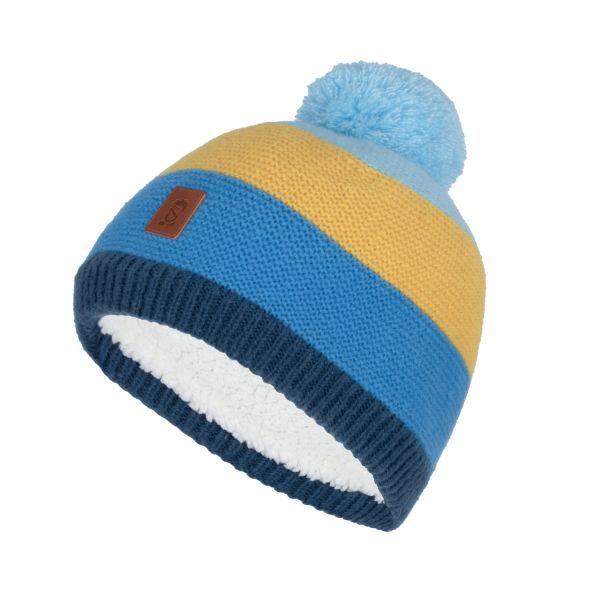 TROLLKIDS - KIDS GRYLLEFJORD BOBBLE CAP - WARMES STRICK BOMMELMÜTZE