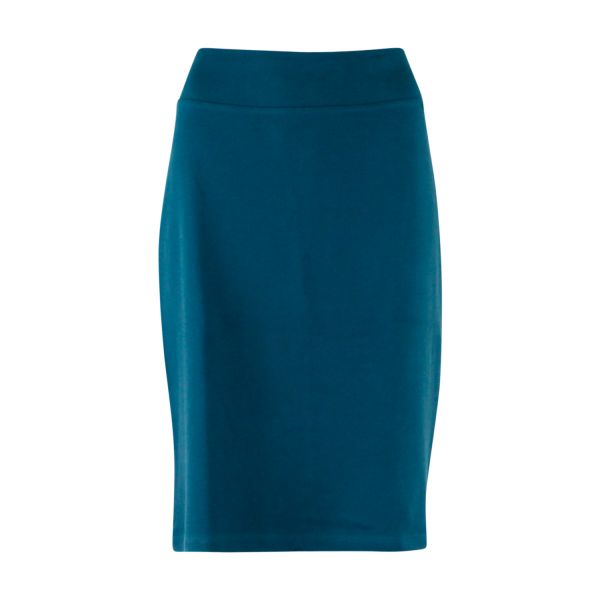 CHILLS & FEVER - SKIRT BASIC - DAMEN ROCK - JAQUARD /DEEP TEAL