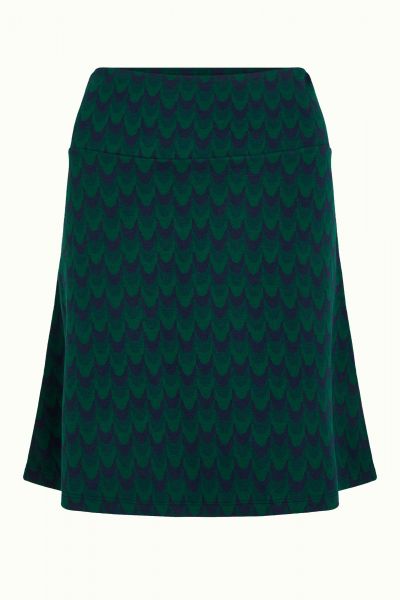 KING LOUIE - BORDER SKIRT DUFFY JACQUARD - DAMEN ROCK - EVENING BLUE