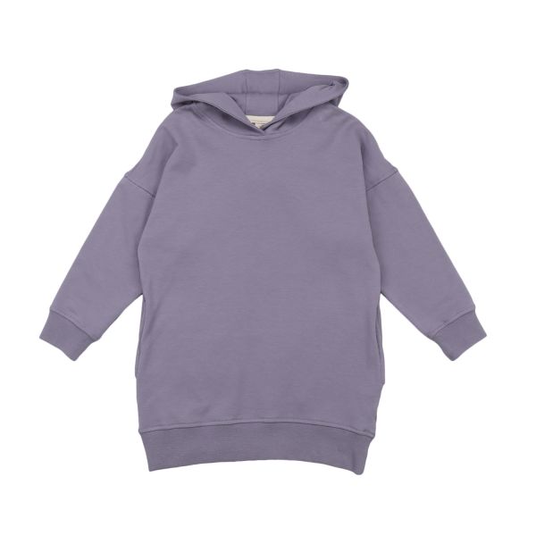 WALKIDDY - SWEAT HOODIE DRESS - LANGARMKLEID - LILA