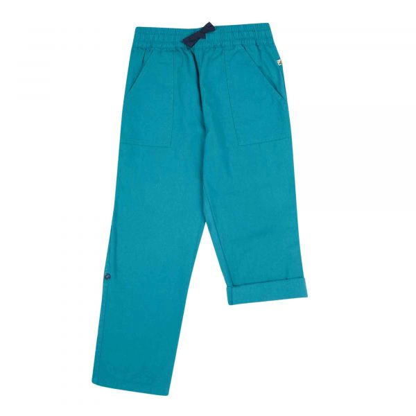 FRUGI - OAKE ADVENTURE TROUSER - BEQUEME CHINO MIT ELASTISCHEM BUND - BOAT BLUE