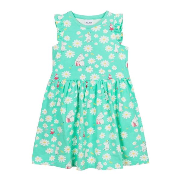 WILDFLOWER DRESS - KURZARM KLEID - MINT