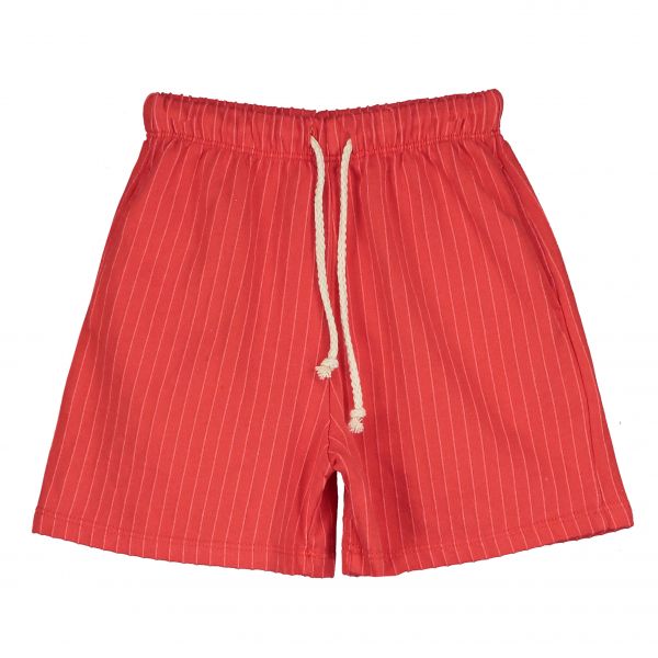 LÖTIEKIDS - BERMUDA POCKETS - KURZE HOSE MIT TASCHEN - RED SOLID