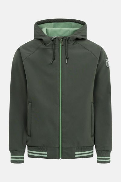 DERBE - HELGOBY - HERREN SOFTSHELLJACKE - DEEP FOREST/HEDGE GREEN