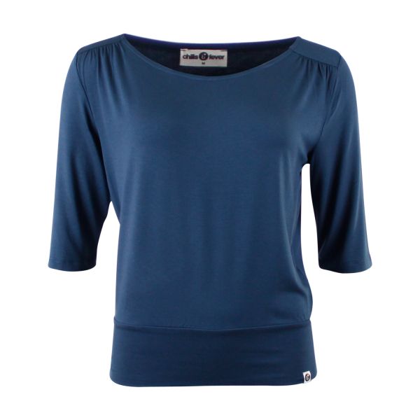 CHILLS & FEVER - SHIRT JONI - DAMEN OBERTEIL - ORION /ORION BLUE