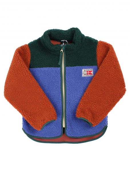 DANEFAE - DANODDER FLEECE JACKET - WEICHE FLEECEJACKE - DARK DUCK/ROYAL BLUE/RUST