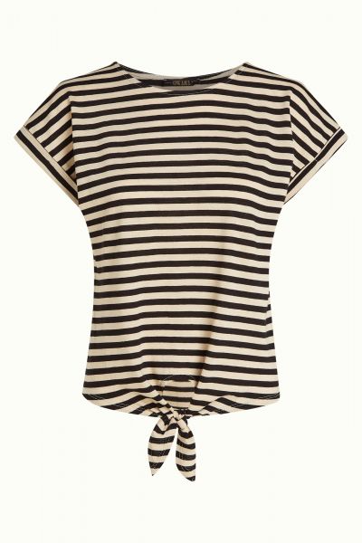 KING LOUIE - ARIA KNOT TOP CHOPITO STRIPE - DAMEN KURZARM OBERTEIL