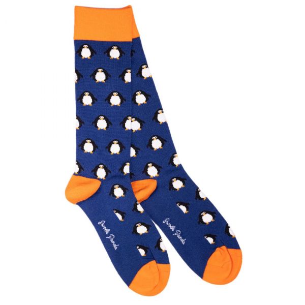 SWOLE PANDA - MUSIK NOTES SOCKS - DAMEN SOCKEN MIT BUNTEN NOTEN - BLUE