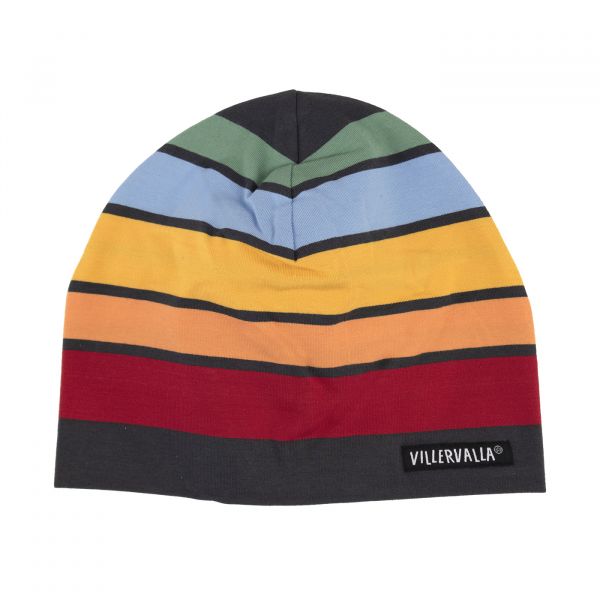 VILLERVALLA - BEANIE - WEICHE JERSEY STREIFENMÜTZE