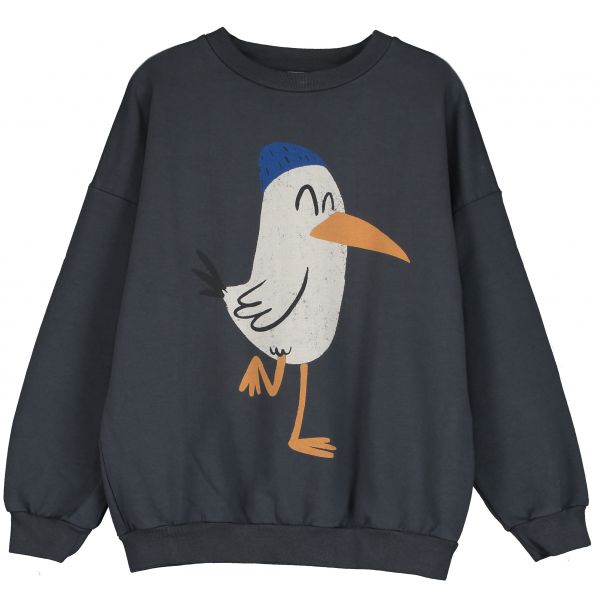 LÖTIEKIDS - SWEAT-SHIRT - LANGARM OBERTEIL - ANTHRACITE SEAGULL