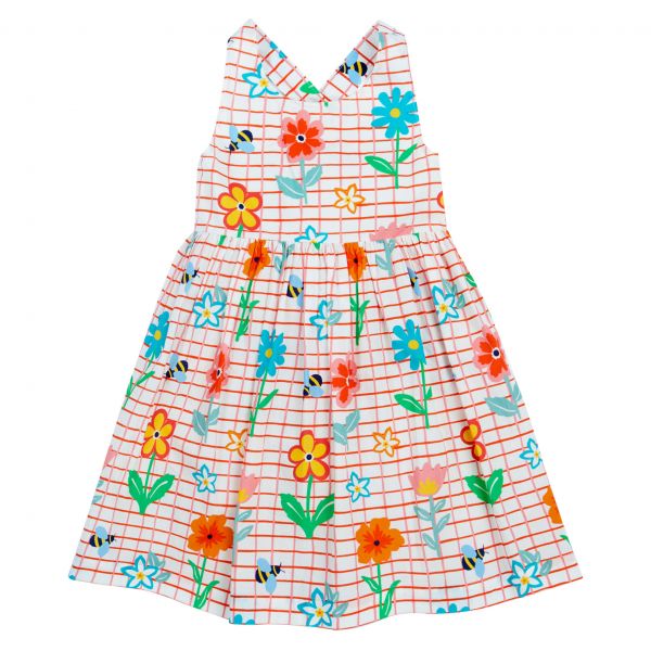 FRUGI - DELPHI DRESS - KURZARM KLEID - PAINT A FLORAL