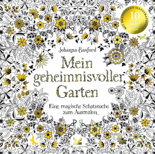 LAURENCE KING - DMEIN GEHEIMNISVOLLER GARTEN - EINE MAGISCHE SCHATZSUCHE ZUM AUSMALEN