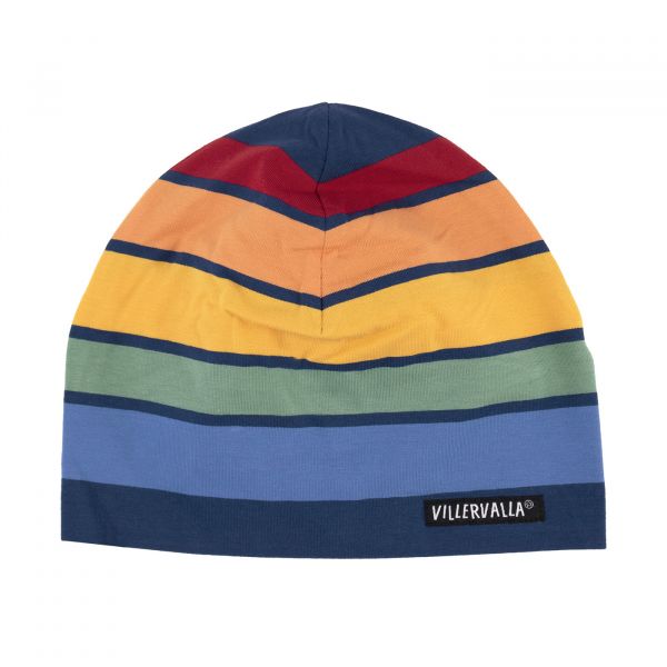 VILLERVALLA - BEANIE - WEICHE JERSEY STREIFENMÜTZE