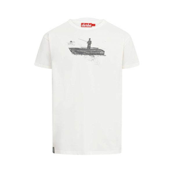 DERBE - ANGLER - HERREN KURZARM T- SHIRT - OFFWHITE