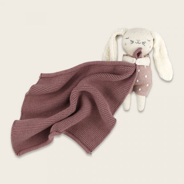 AVA&YVES - KUSCHELTUCH MIT HASE - PINK