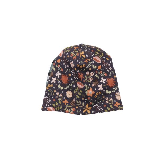 WALKIDDY - JERSEY BEANIE -WEICHE MÜTZE - FANCY FLOWERS